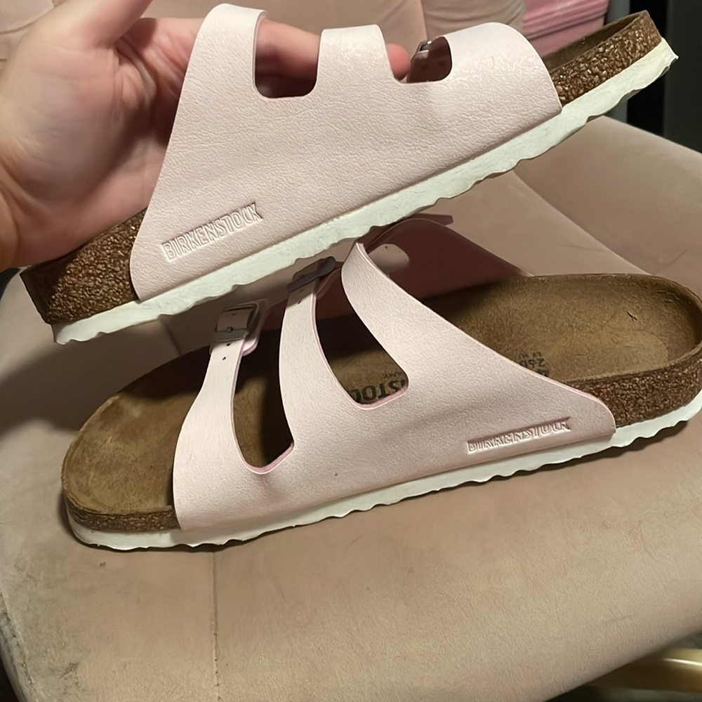 Brushed rose Birkenstock Florida Fresh sandals - Picture 3 of 8